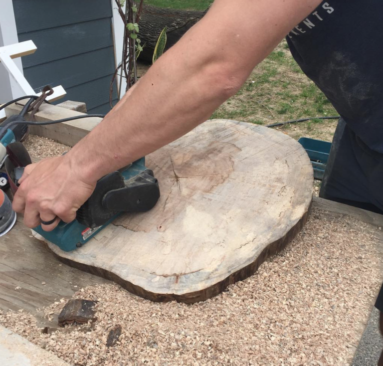 From a Spring Lake Heights Tree to a Maple Serving Board by Surfwood Solutions, Monmouth County, NJ